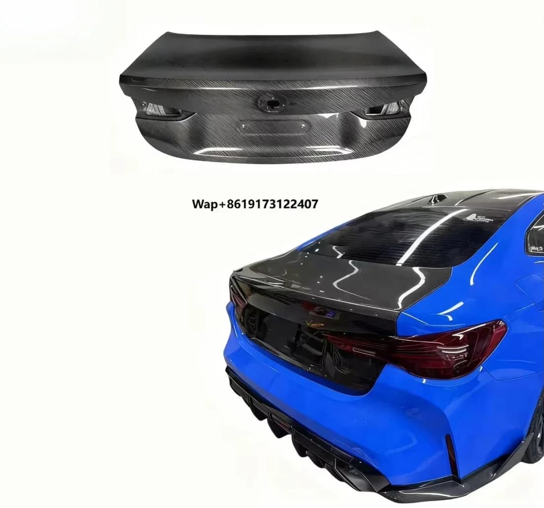 For 4 Series M4 G22 G82 OEM Style Dry Carbon Fiber Trunk Lid Trunk Cover Body Kit Aerodynamic Kit Perfect Fitment Car