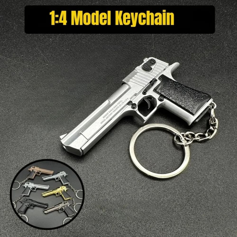 Hot Sale Metal Keychain Ornaments 1:4 Personalized Creative Keychain Ring Ring Shoulder Bag Accessories Pendant Men's Gift