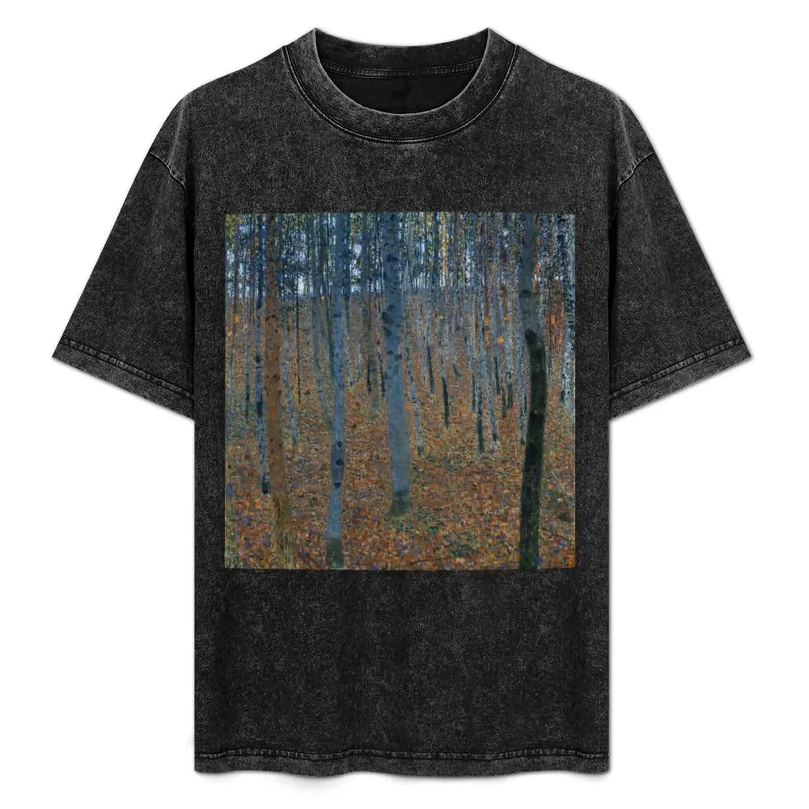 Klimt Forest T-Shirt Daily Wear Plain Short Sleeve Shirt