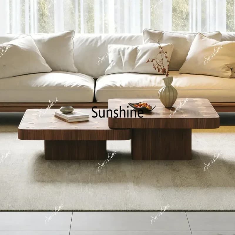 Aesthetic Side Table European Luxury Modern Storage Coffee Table Nordic Trendy Table Basse De Salon Living Room Furniture