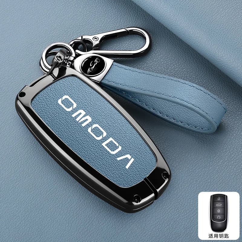 Car Zinc Alloy Key Case Cover For Chery Omoda C5 5 FX 7 8 PRO Plus 2022 2023 Shell Holder Full Protector Keychain Accessories