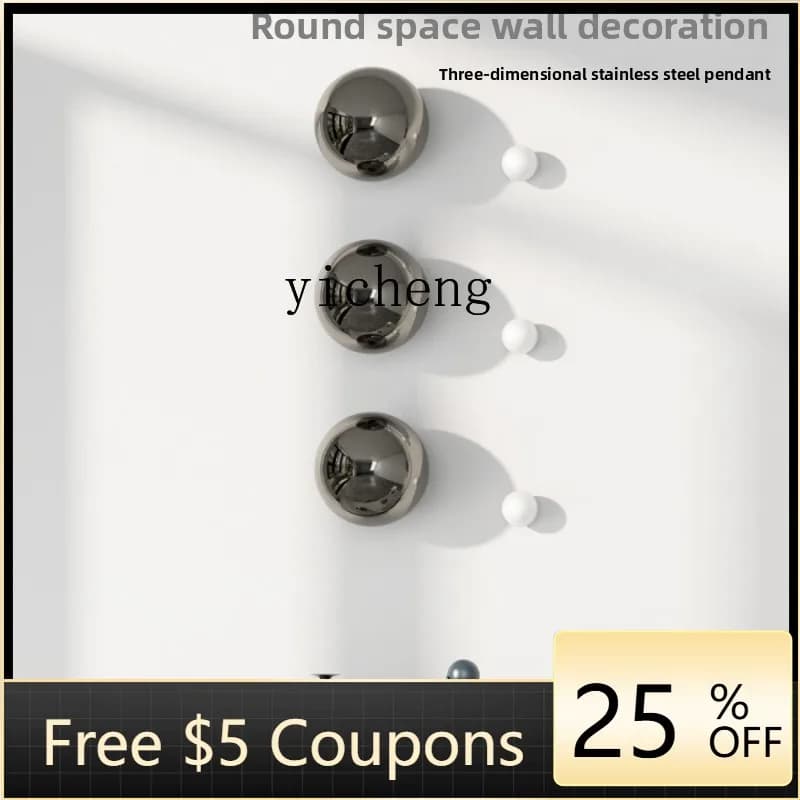 L7- modern metal wall decoration round sphere wall hanging  decoration pendant background wall decoration