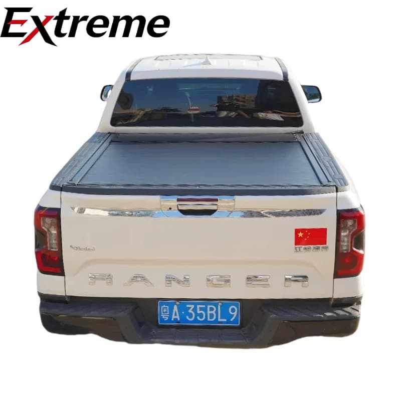 Aluminium Manual Retractable Pickup Bed Cover Roll up Truck Tonneau Roller Shutter for ford Ranger Wildtrak 2023-2024-2025