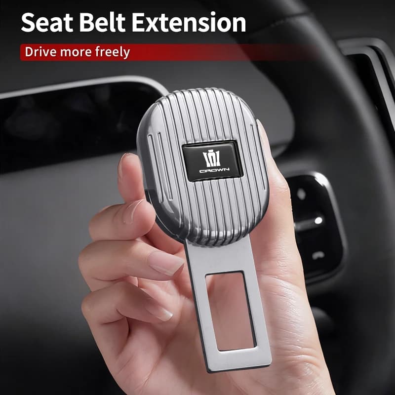 Car seat belt snap with vertical stripes For Toyota Crown GR Corolla YARIS L Auris C-HR Hilux Vios Rav4 Prius Izoa Reiz