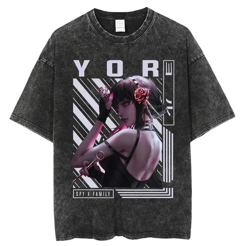 2024 Japanese Anime SPY x FAMILYT Shirt  Print Oversized T Shirt Fashion Hip Hop T-Shirts Streetwear Casual Tops Unisex