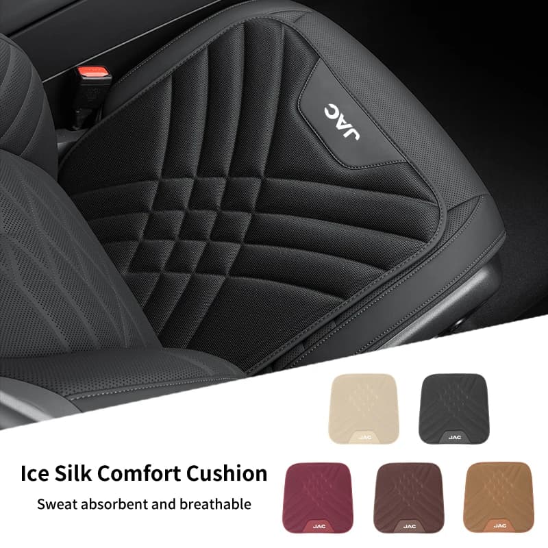 Car Leather Cushion Seat Protector Cover Anti-Slip Pad Accessories For JAC Refine J3 J4 J7 JS3 JS4 KR1 S2 S3 S4 S5 S7 Vapour T8