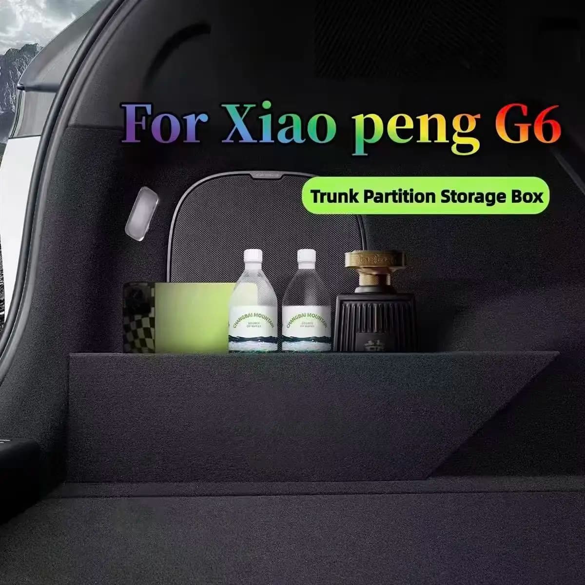 For Xiaopeng G6 Xpeng G6 2023 2024 2025 2026 Upgrade Trunk Storage Partition Multifunction Storage Box Auto Interior Accessories