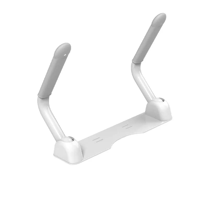 Bathroom Toilet Safety Grab Bar for Elderly & Disabled Stainless Steel Handrail Assist in Getting up No Drilling Required