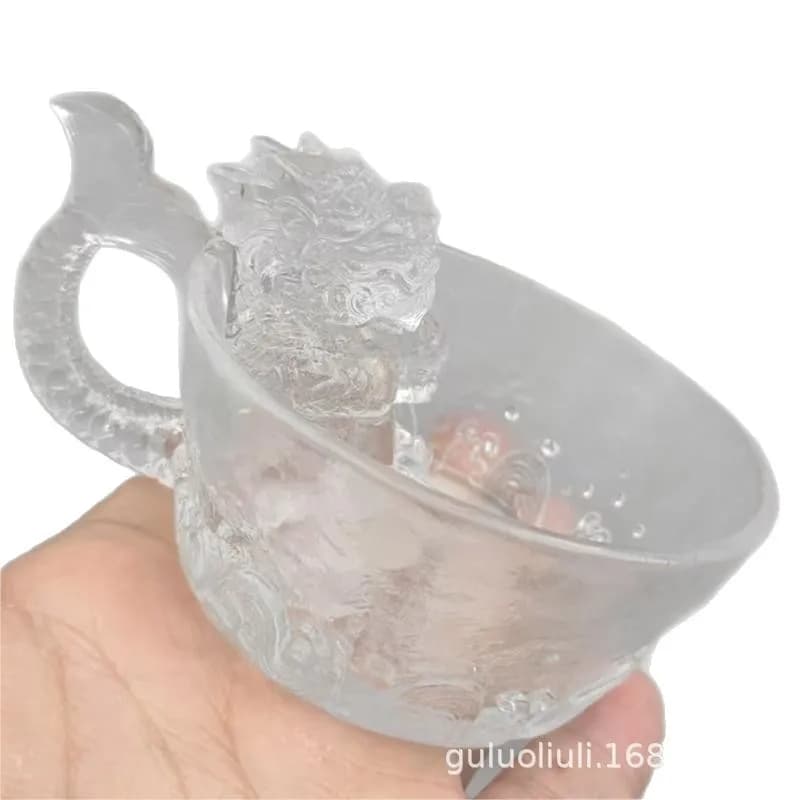 Ancient dewaxing casting glaze, Aolong teacup mug, divine beast totem temperature resistance