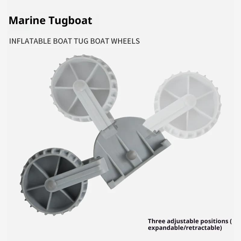 Portable Simple Retractable  Assault/Rubber/Kayak/Fishing Boat Towing Plastic Boat Wheels