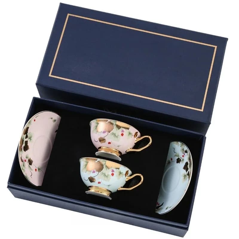 Fulu Ruyi, coffee cup high-end exquisite couple cup set birthday gift wedding