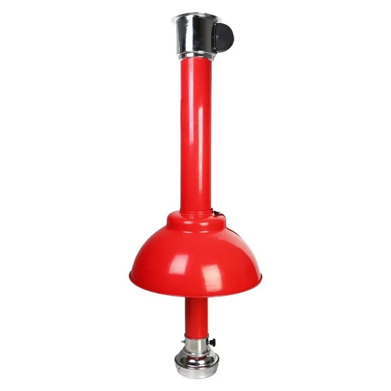 Retractable exhaust pipe with LED light