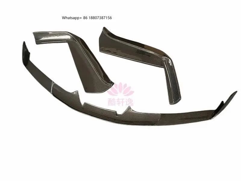 ForFerrari 488 Dry Carbon Fiber N Style Front Bumper Diffuser Side Flaps Rear Diffuser Lip Body Kit for 488 GTB/Spider 2015-18