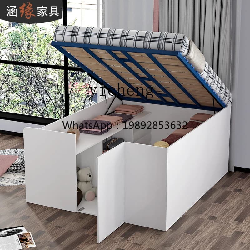 tatami storage bed multi-functional wardrobe bed high box storage bed  small apartment