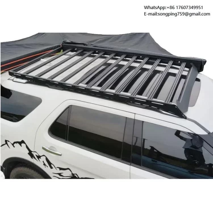 New Hot Sale Stainless Steel Aluminum Bracket Removable Universal Luggage Car Roof Rack