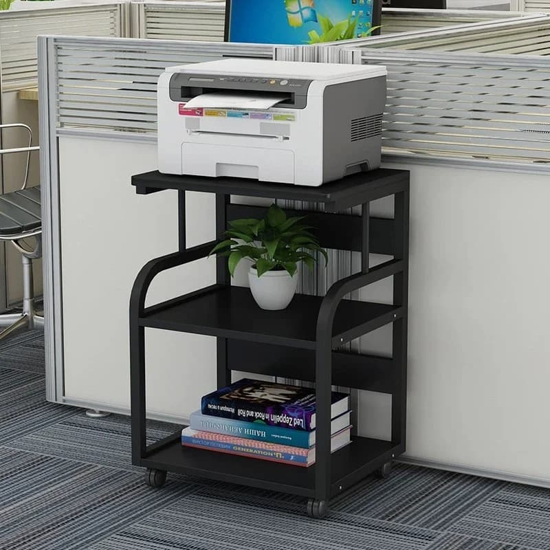 Shelf Simple modern mobile floor-to-ceiling desk side home mainframe box storage rack