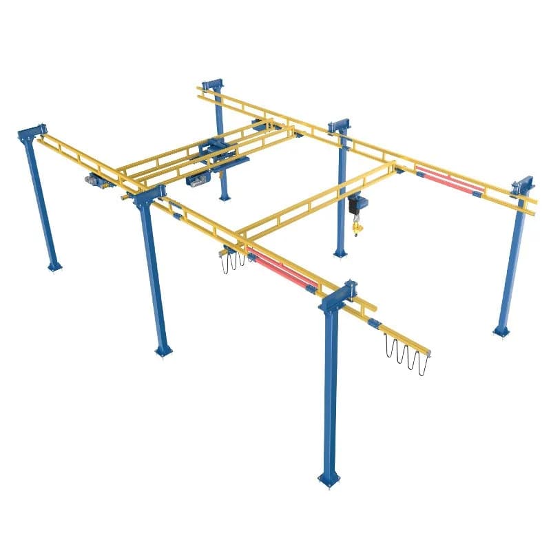 Rigid crane, suspended light combination crane