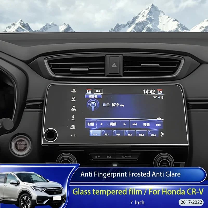 Matte anti glare protective film for Honda CR-V 2017-2022, suitable for GPS screens and reinforced glass LCD screens - accessori