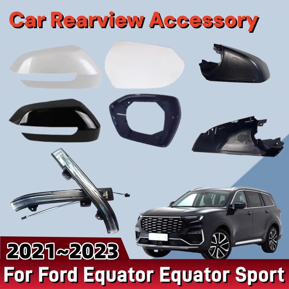 Car Rearview Accessory For Ford Equator Equator Sport 2021 2022 2023 Exterior Scratch Protective Decoration Upgrade ABS Plastic