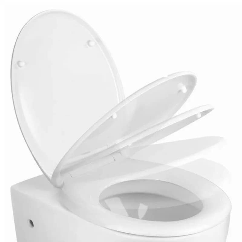 Universal White Soft Closed Polypropylene Toilet Seat Cover