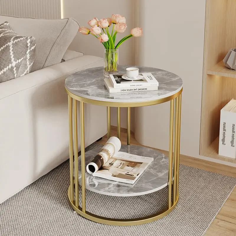 Glamour Sofa Side Table Design Modern Minimalist Nordic Coffee Tables Trendy Unique Mesa De Centro Sala Living Room Furniture