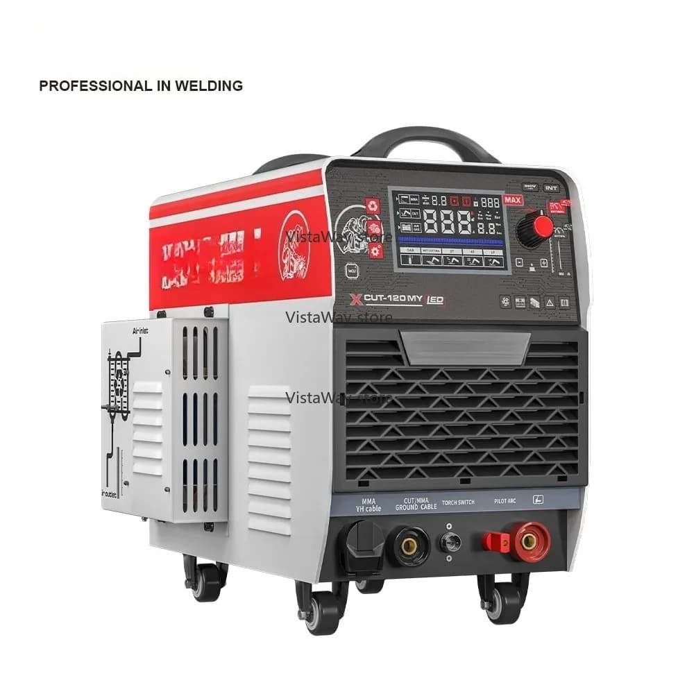 CUT 120 380V CNC Bulit-in Pump Compressor MMA Plasma Cutter Max Cut  45mm Cutting Machine