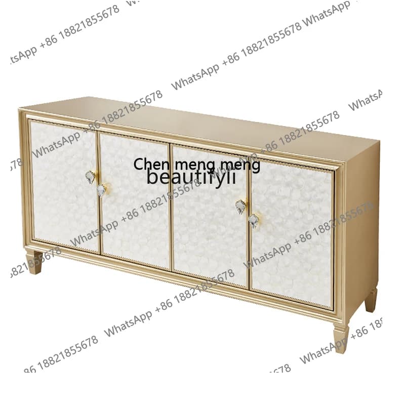 Nordic Light Luxury Living Room Sideboard Multi-Functional Storage Hall Cabinet Modern Decoration Entrance Cabinet