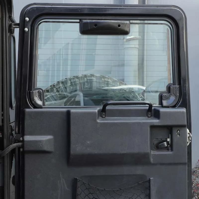 For Land Rover Defender 90 110 130 04-18 ABS Black Car Car Rear Window Glass Heating Element Trim Cover Car Accessories