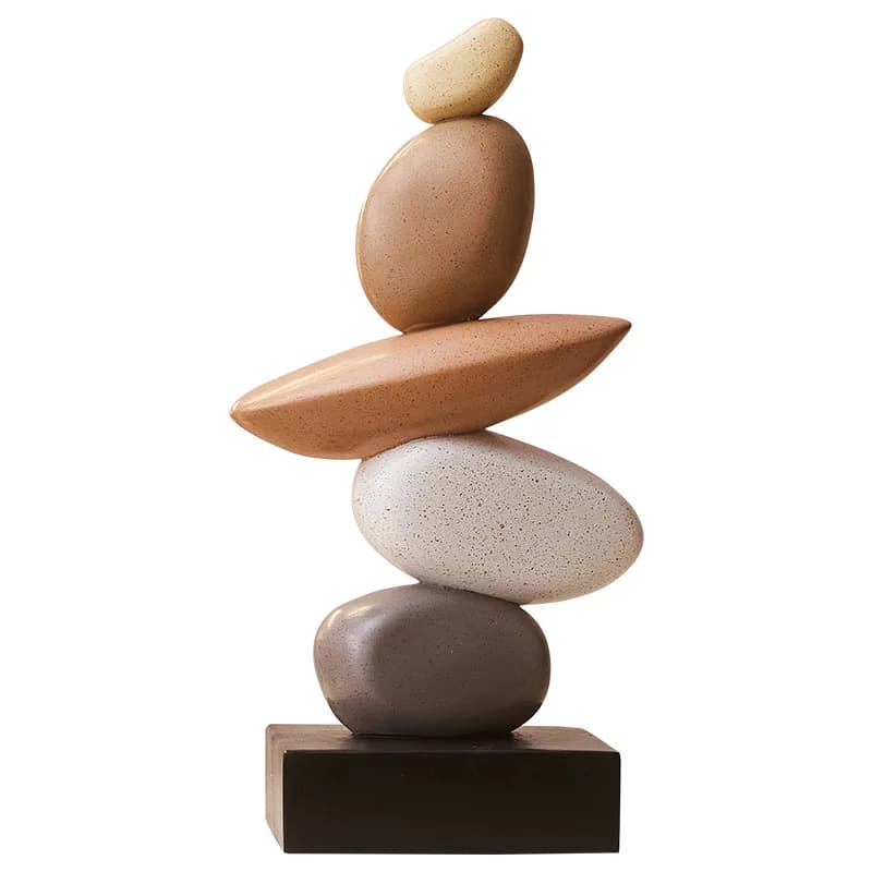Imitation Stone Ornaments, Light Luxury Artistic Resin Desktop Decorations, Living Room, Office, Wine Cooler, TV Cabinet