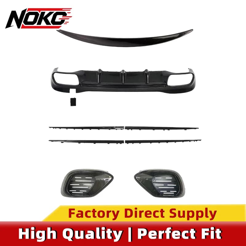 Dry Carbon Fiber OEM Style Full Body Kit  For Mercedes S-Class W223 S63 Bumper Grille Frame Side Skirt Molding Rear Diffuser