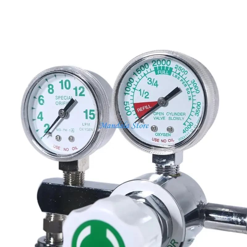 U2JC Pressure Regulator CGA540 Oxygen Pressure Regulator O2 Pressure Reducing Va-lve Meter Hospital Me-dical