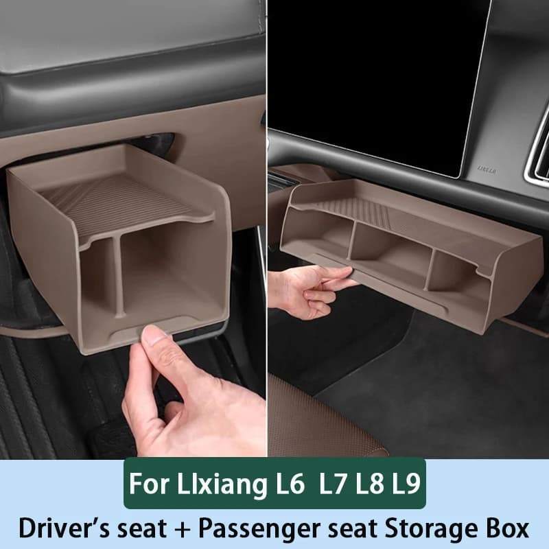 For Li Lixiang L6 L7 L8 L9 Car Front Passenger Seat Storage Box Partition Storage Lixiang Driver's Side Storage Compartment