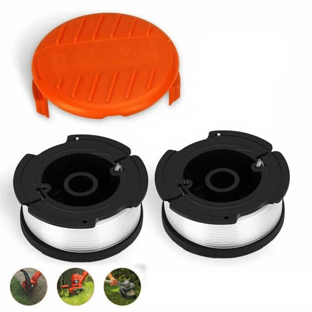 Orange Strimmer Cover Cap+Spool And Line  For V20 Stanley Fatmax 18V Strimmer Garden String Trimmer Lawn Mower Parts