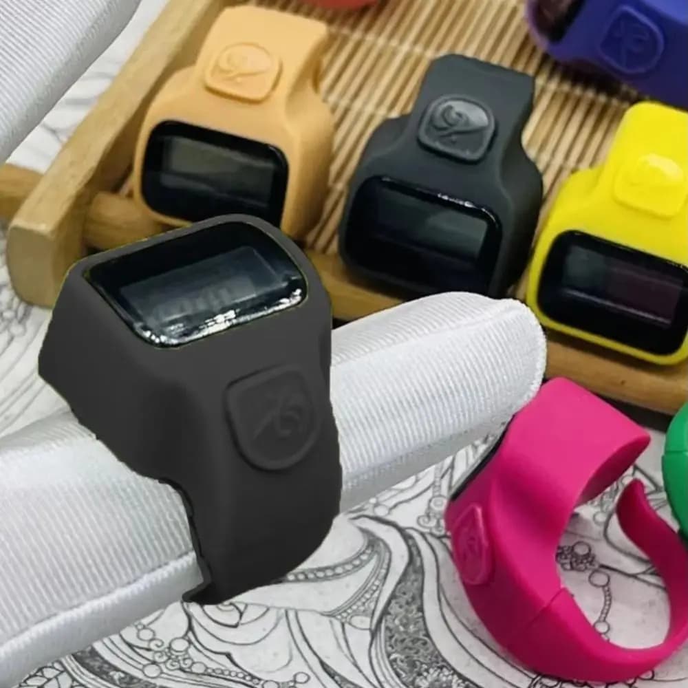 ABS Hand Clicker Counter Portable Digital Finger Counter Running Timer Digit Counter Clicker LCD Electronic Finger Counter