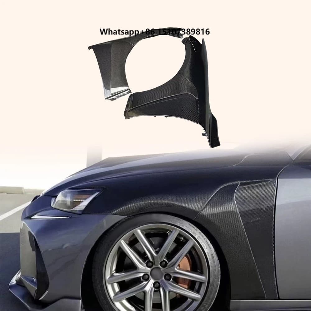 For IS300 XE30 21-24 Carbon V Style Front Bumper Side Vented Fender Pair