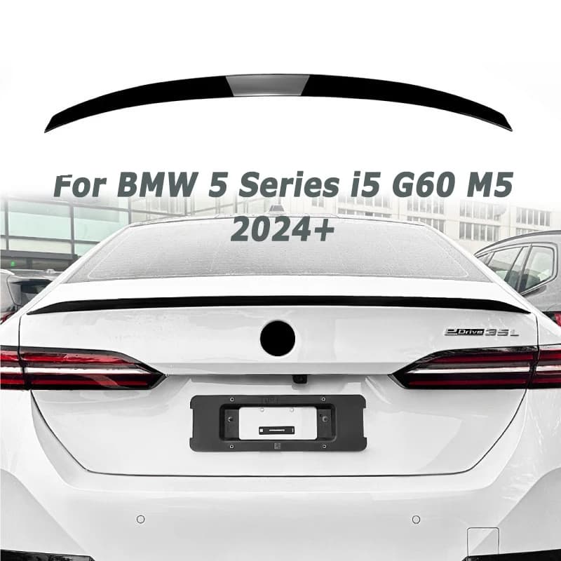 Car Rear Trunk Roof Spoiler for BMW 5 Series I5 G60 2024+ M5 Style Tail Wing Diffuser Splitter Car Accessories Aftermarket