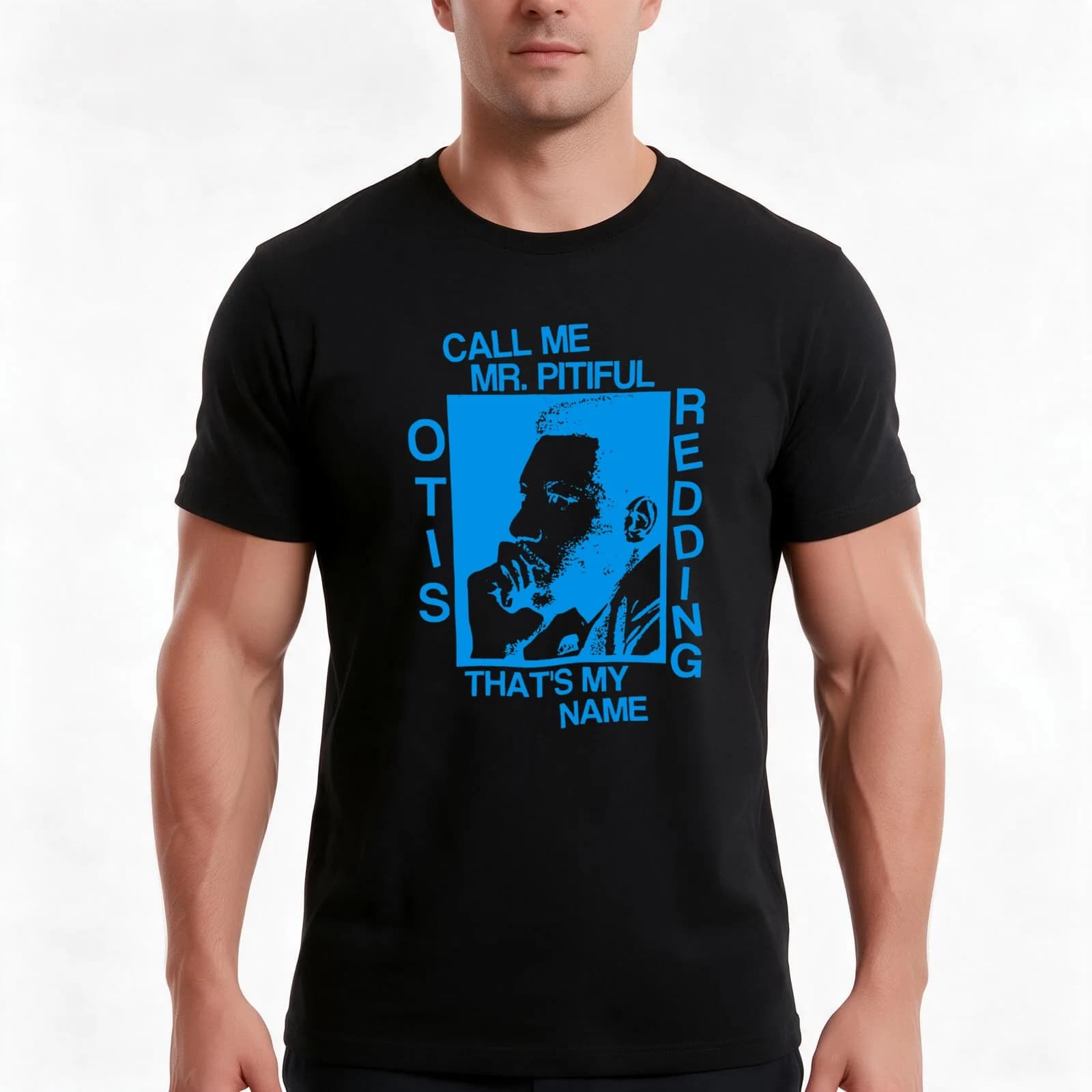 Otis Redding Call-me-Mr.Pitiful-That's-my-name T-Shirt, Summer Casual Cotton Tee, Oversized Streetwear Tops, Unisex Men Women