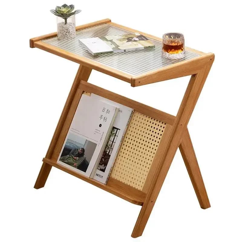 Simple coffee table side table, living room home light luxury simple glass small coffee table