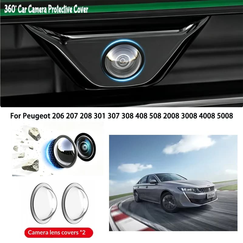 Car camera protective cover lens cover For Peugeot 206 207 208 301 307 308 408 508 2008 3008 4008 5008