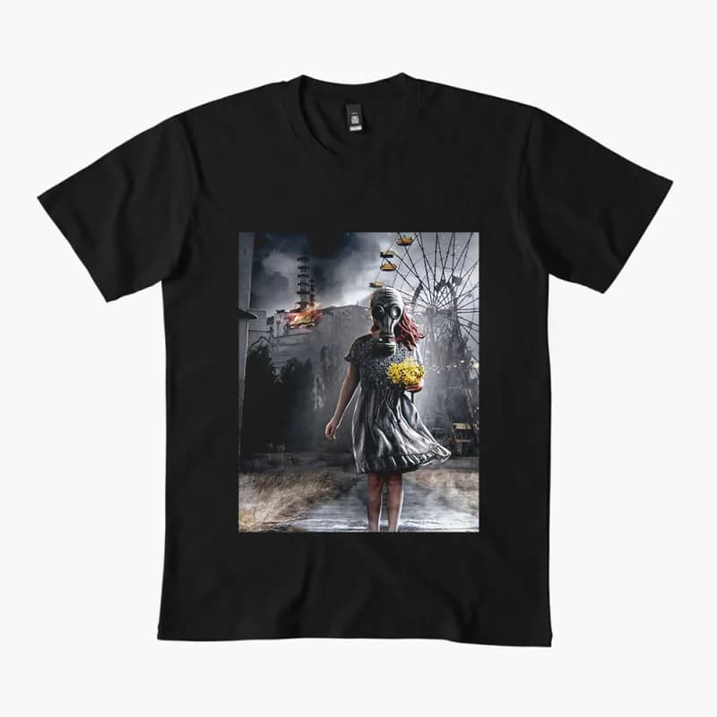 S.T.A.L.K.E.R. 2 Shadow of chernobyl 0401 Danger exclusion zone gift t shirt Pripyat game Stalker Graphic Clothes All size Tops