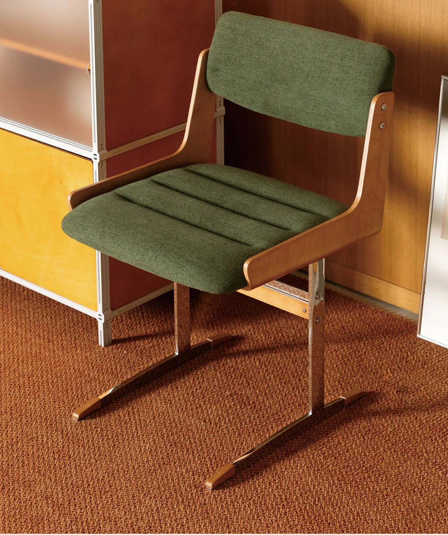 DSA solid wood dining chair household back chair antique stainless steel household dining chair