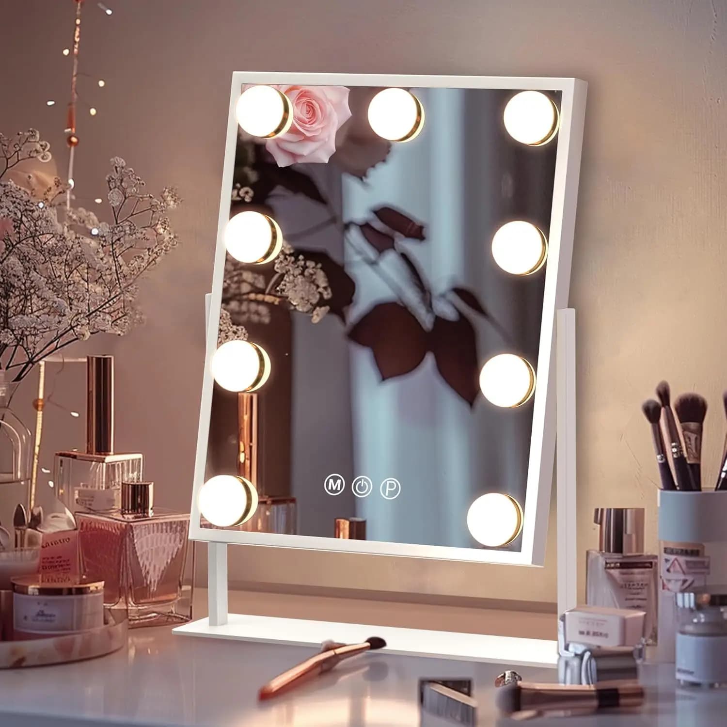Hxl vanity mirror desktop dressing mirror beauty dressing table mirror