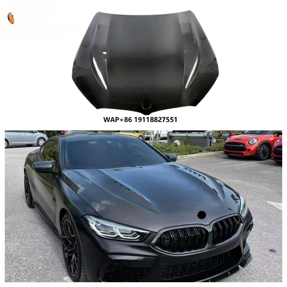 Hight Quality V Style Carbon Fiber Engine Cover for 8 Series 2 Doors 4 Doors G14 G15 G16 M8 Carbon Fiber Hood Perfect Fitment