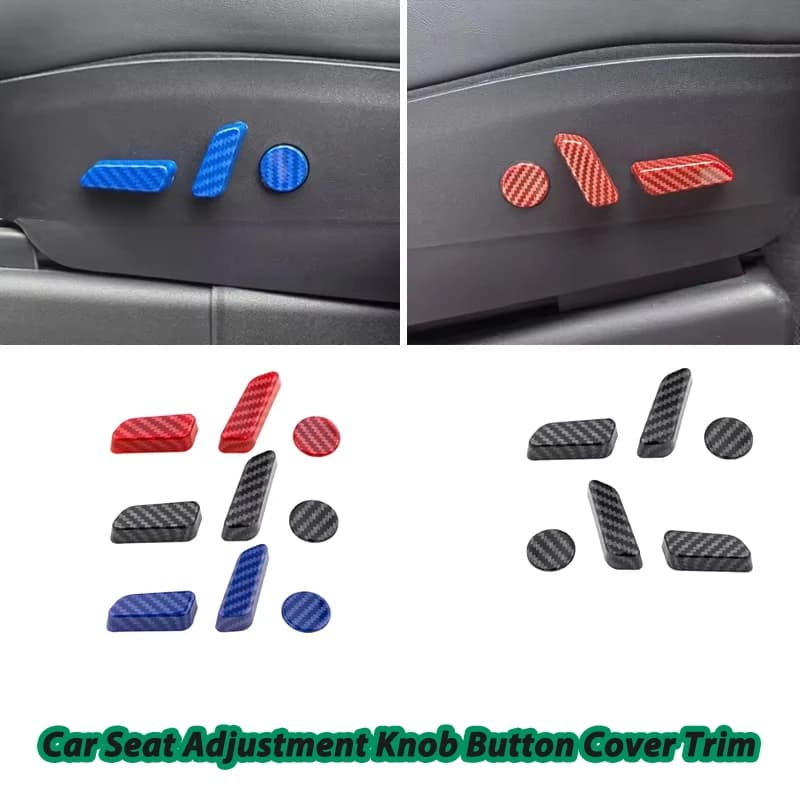 For Tesla Model 3 2016-2022 Model Y 2021 -2025 ABS Car Seat Adjustment Knob Button Switch Cover Trim  Accessories