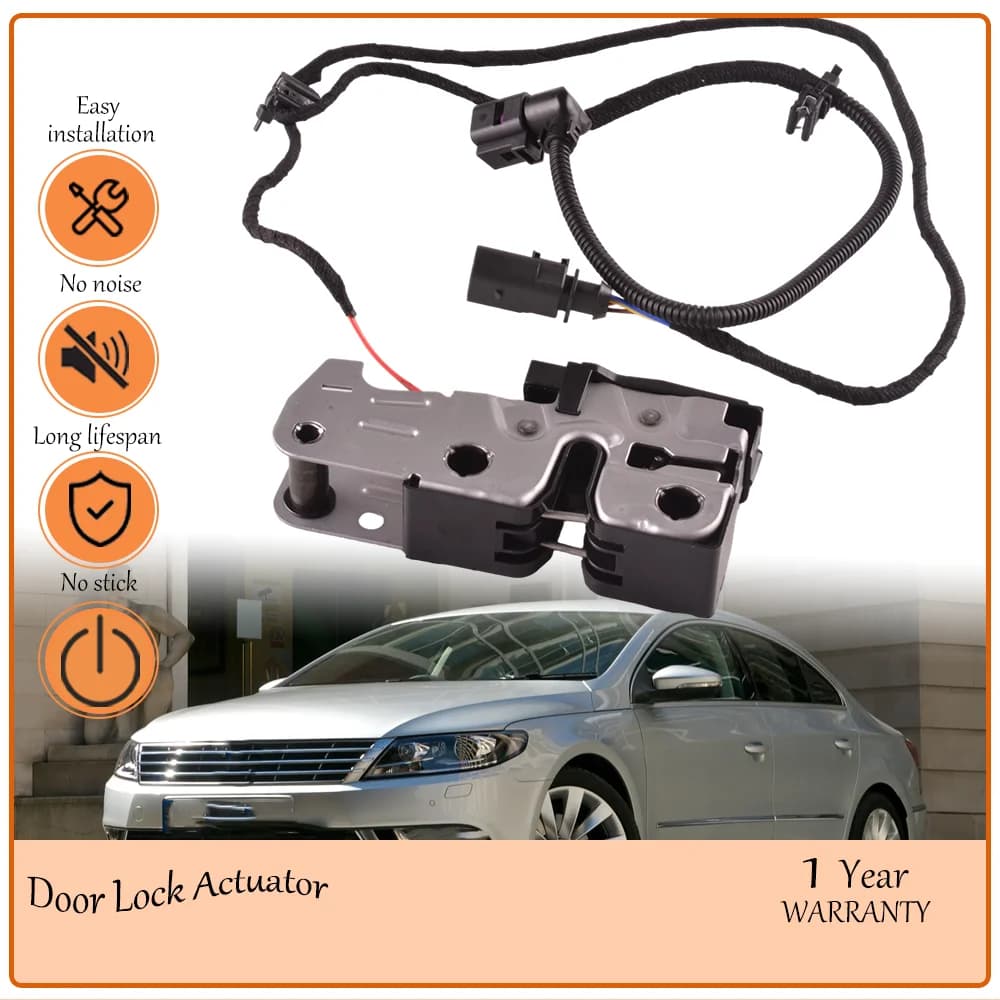 Front Bonnet Hood Lock Latch Mechanism,Fit Volkswagen CC2012-2017 Four Door Sedan,oe 3AD 823 509,3AB823509A,3AD823509,3AB823509A