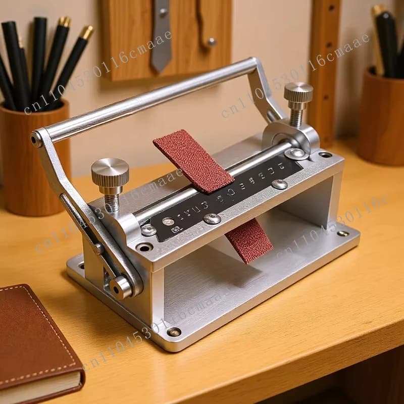 Manual leather thinning machine cowhide material shovel thin soft and hard horse hip vegetable tanned belt strap evenly engraved