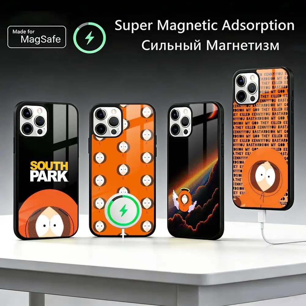 K-Kenny S-South Park Phone Case For iPhone17,16,15,14,13,12,11 Plus,Pro Max For Magsafe Wireless Charging