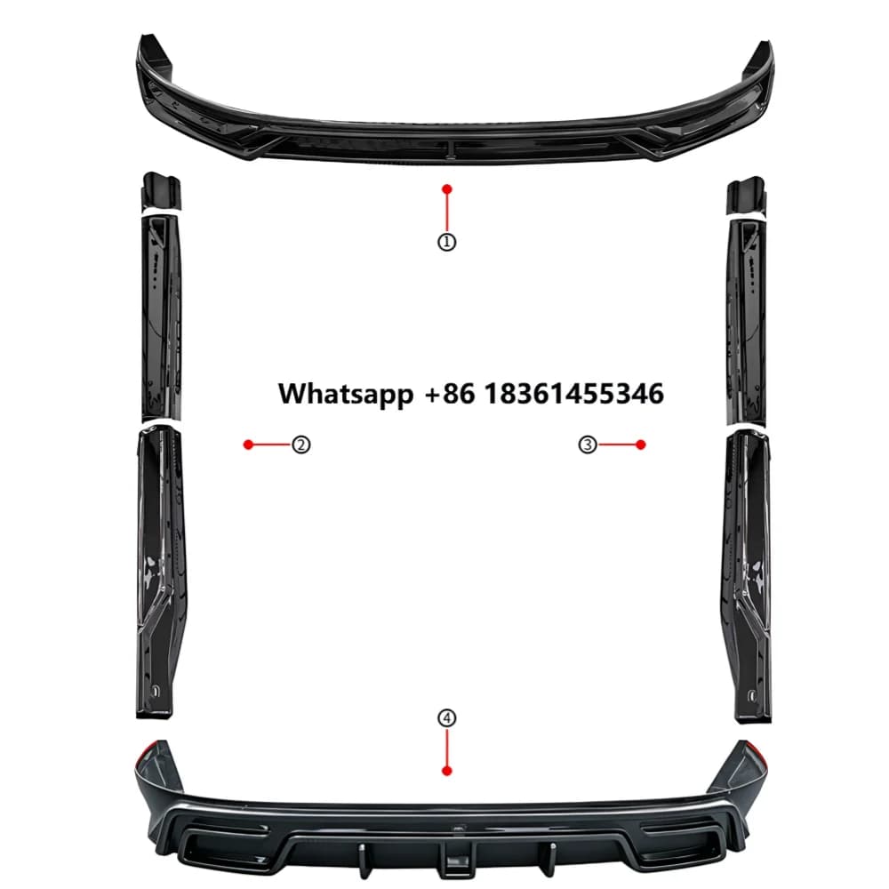 For ZEEKR 8X Modified Surround Front lip Rear lip Side skirt Spoiler Car Accessories Body kit