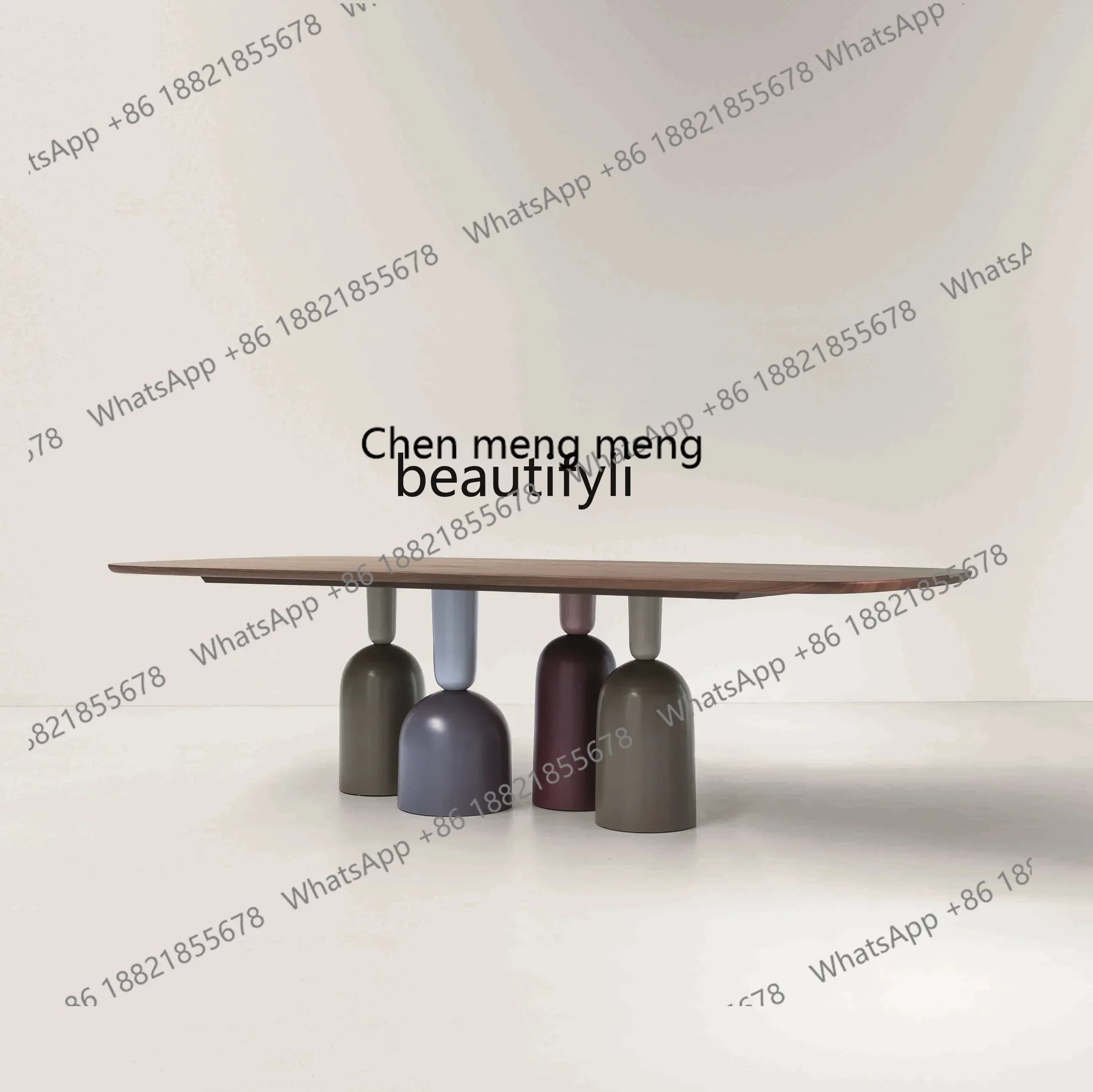 X Q Nordic Light Luxury Minimalist Design Dining Table Modern Minimalist Rectangular Dining Table Furniture