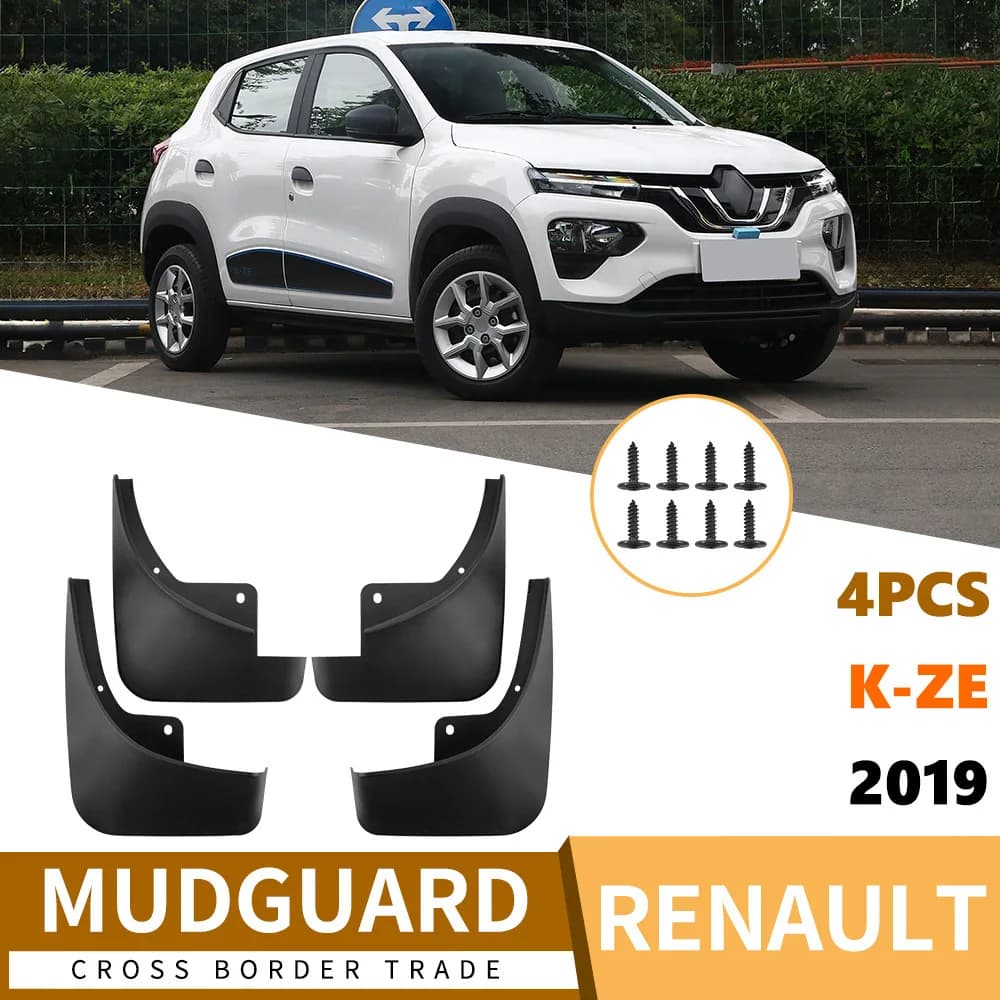 For Renault K-ZE 2019 car fender soft rubber tile front and rear tires 4runner accessories mud flaps